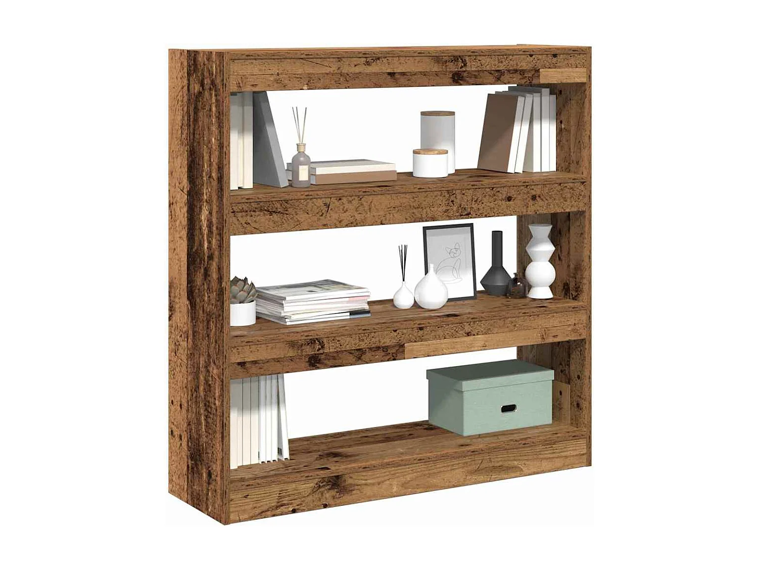 Bibliothèque Bois ancien 100 x 30 x 103 cm Bois d'ingénierie