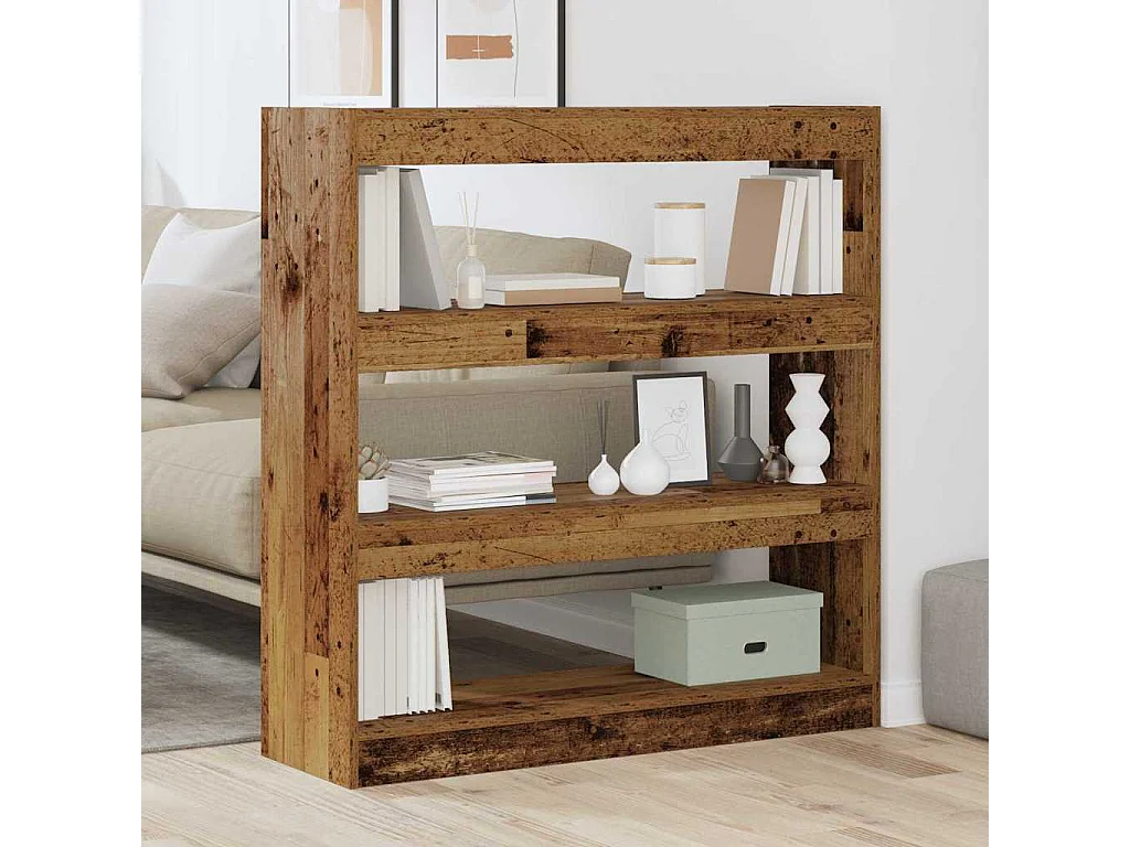 Bibliothèque Bois ancien 100 x 30 x 103 cm Bois d'ingénierie