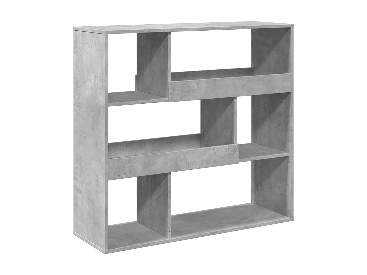 Bibliothèque / Cloison de séparation gris béton bois d'ingénierie