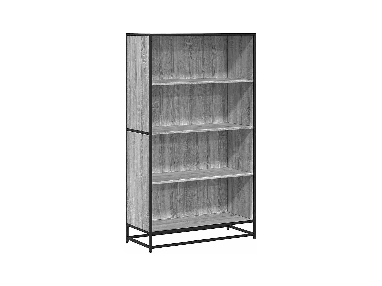 Bibliothèque sonoma gris 80,5x35x139 cm bois d'ingénierie