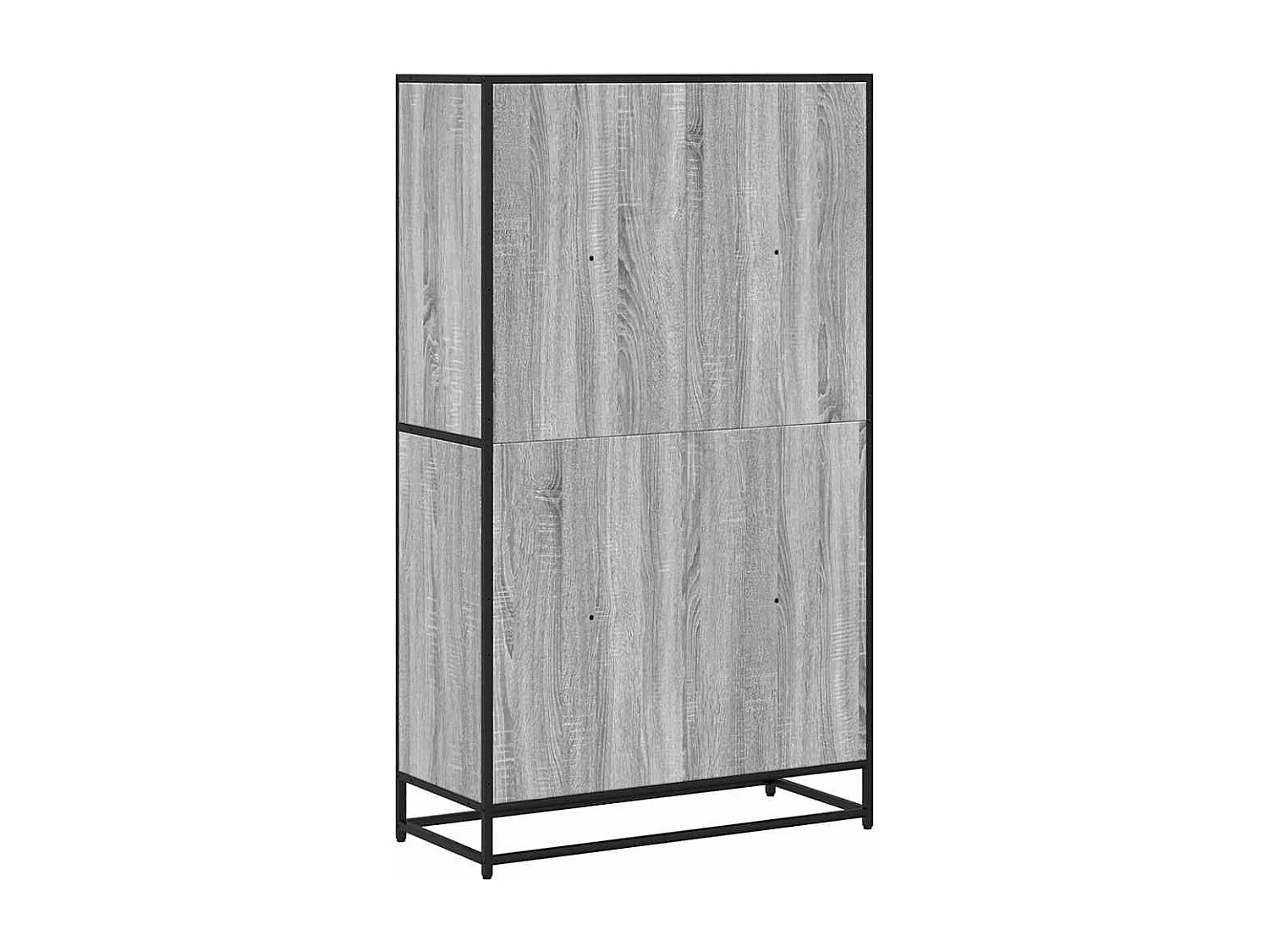 Bibliothèque sonoma gris 80,5x35x139 cm bois d'ingénierie