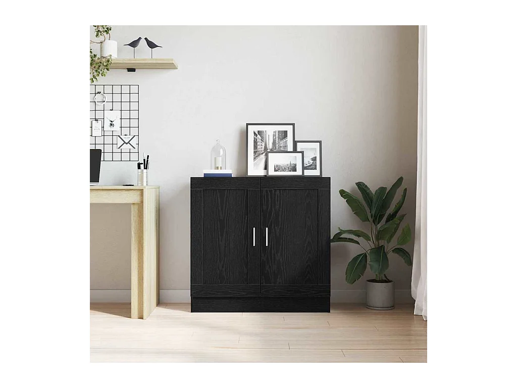 Meuble de Bibliothèque Chêne noir 82.5 x 30.5 x 80 cm