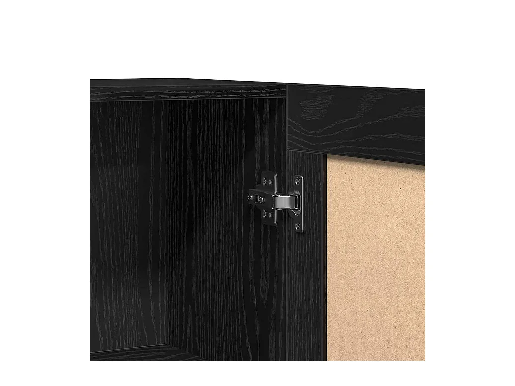 Meuble de Bibliothèque Chêne noir 82.5 x 30.5 x 80 cm