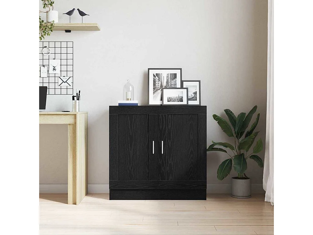 Meuble de Bibliothèque Chêne noir 82.5 x 30.5 x 80 cm