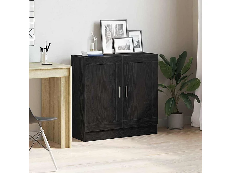 Meuble de Bibliothèque Chêne noir 82.5 x 30.5 x 80 cm