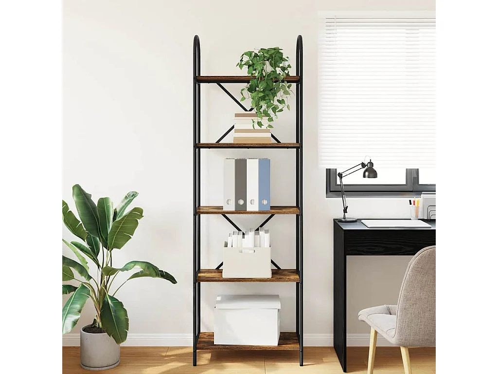 Estante de libros Roble ahumado 60 x 30 x 183 cm