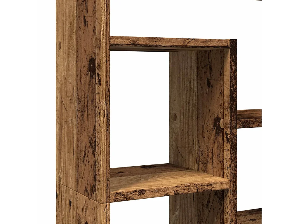 Bibliothèque vieux bois 72x20x120 cm bois d'ingénierie