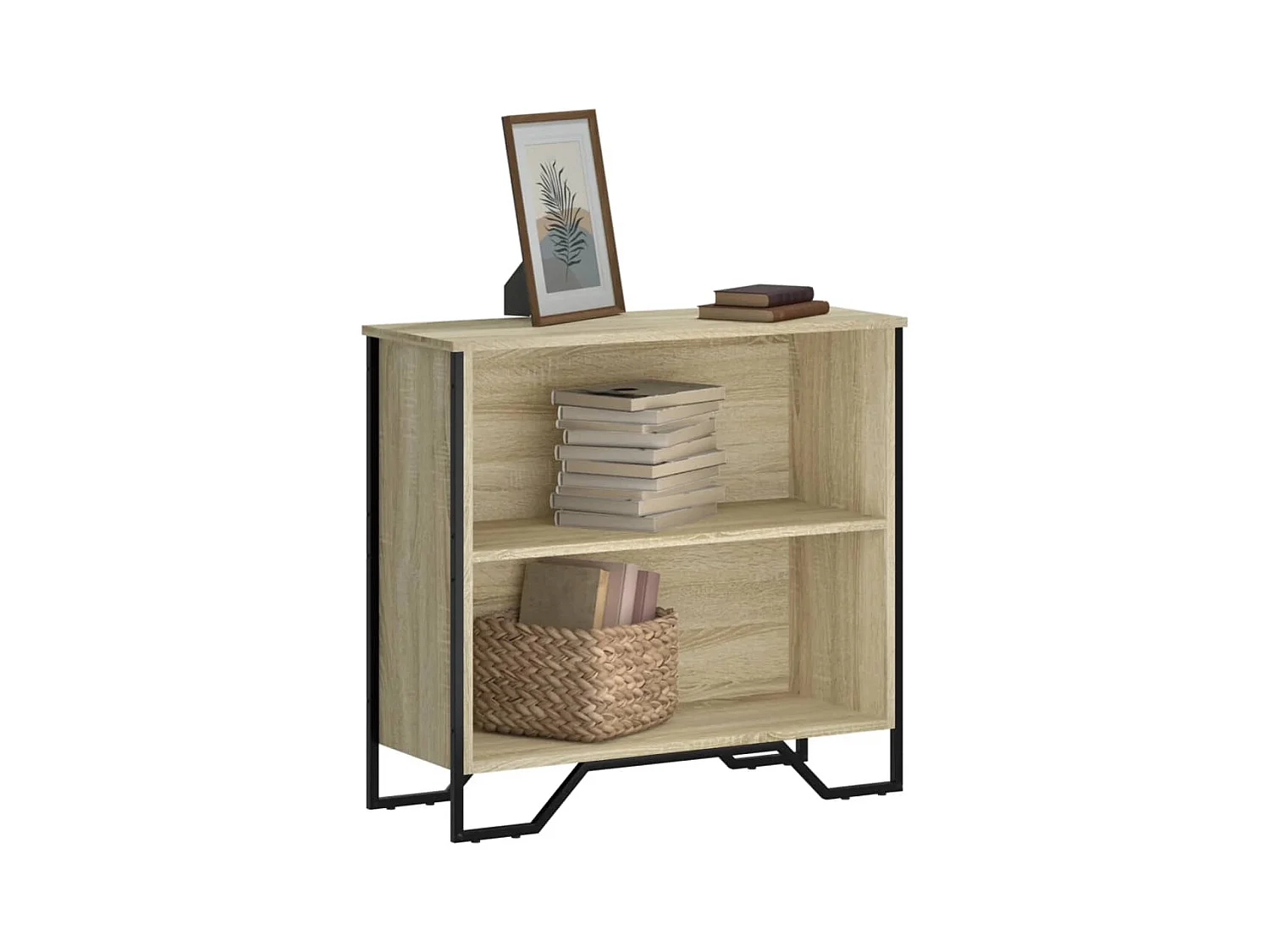 Bibliothèque chêne sonoma 80x31x74,5 cm bois d'ingénierie