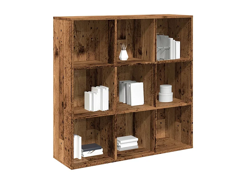 Bibliothèque vieux bois 98x29x97,5 cm