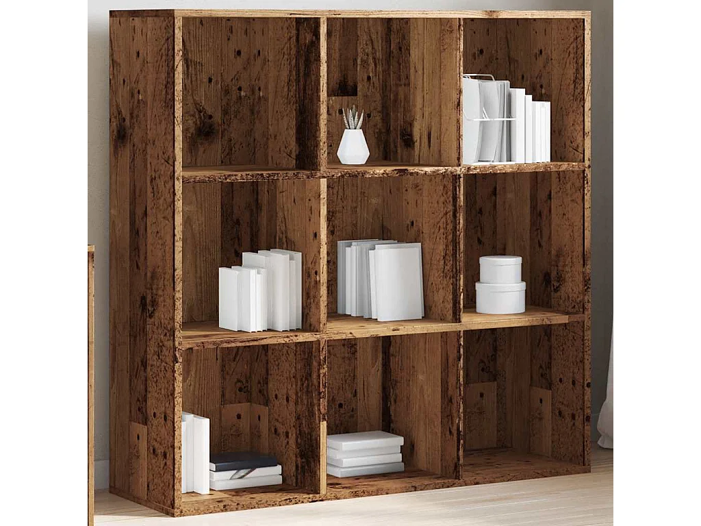 Boekenkast 98x29x97,5 cm oud houtkleurig