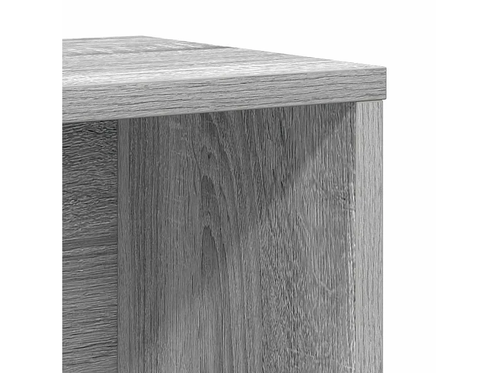 Bibliothèque sonoma gris 60x24x101,5 cm bois d'ingénierie
