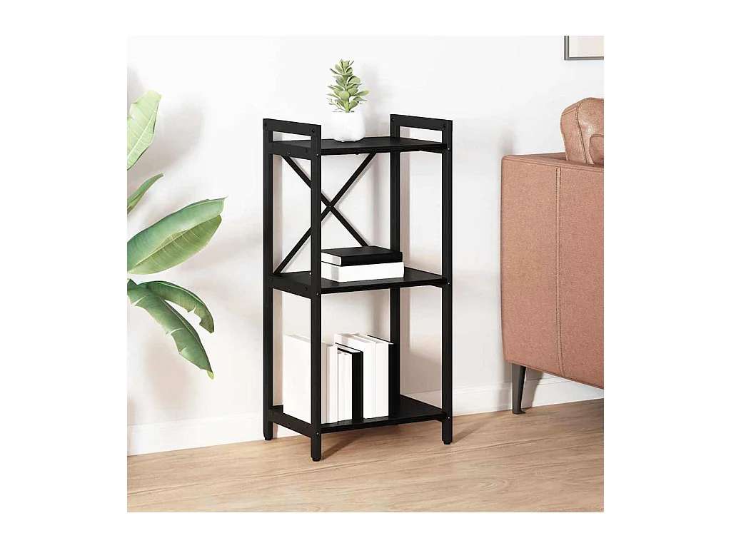 Estantería Roble negro 40 x 30 x 83 cm Madera contrachapada