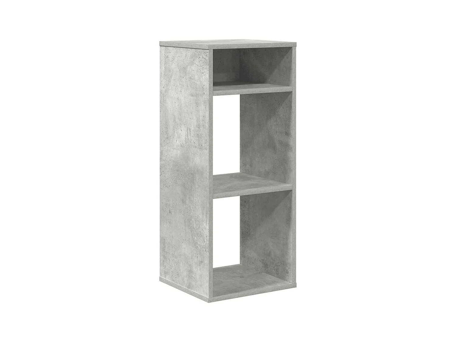 Bibliothèque gris béton 34x31x80 cm bois d’ingénierie