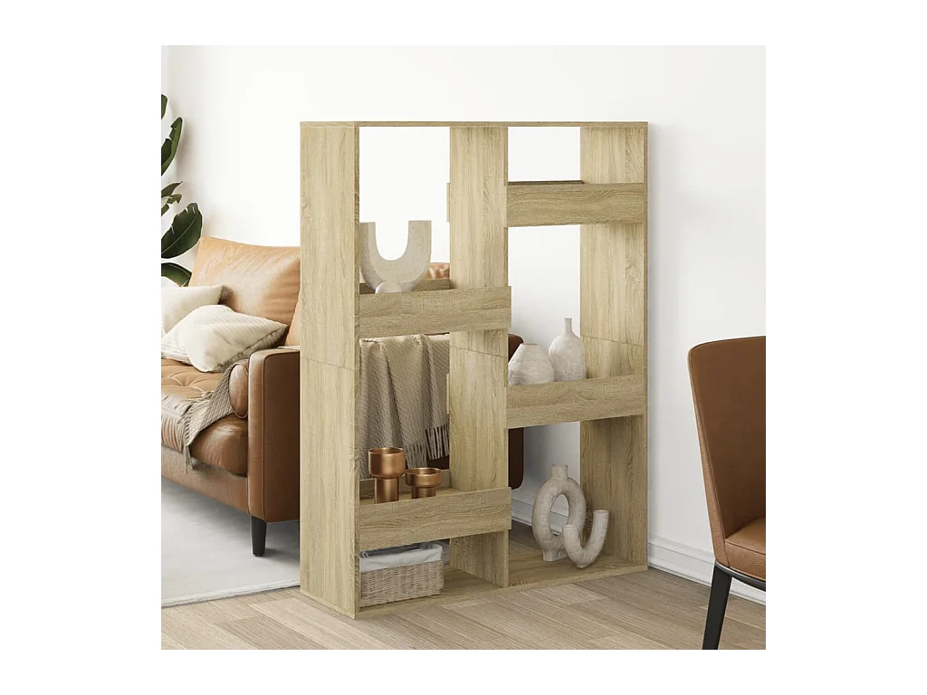 Bibliothèque / Cloison de séparation chêne sonoma 100x33x135cm bois ingénierie