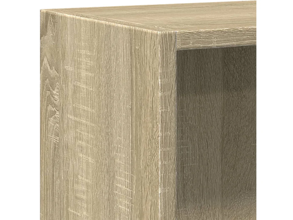 Boekenkast 40x24x75 cm bewerkt hout sonoma eikenkleurig