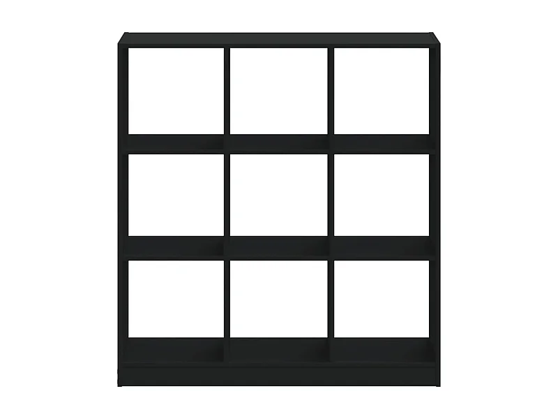 Bibliothèque noir 102x32x108 cm bois d'ingénierie