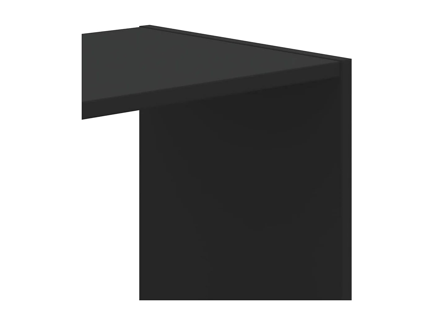 Bibliothèque noir 102x32x108 cm bois d'ingénierie