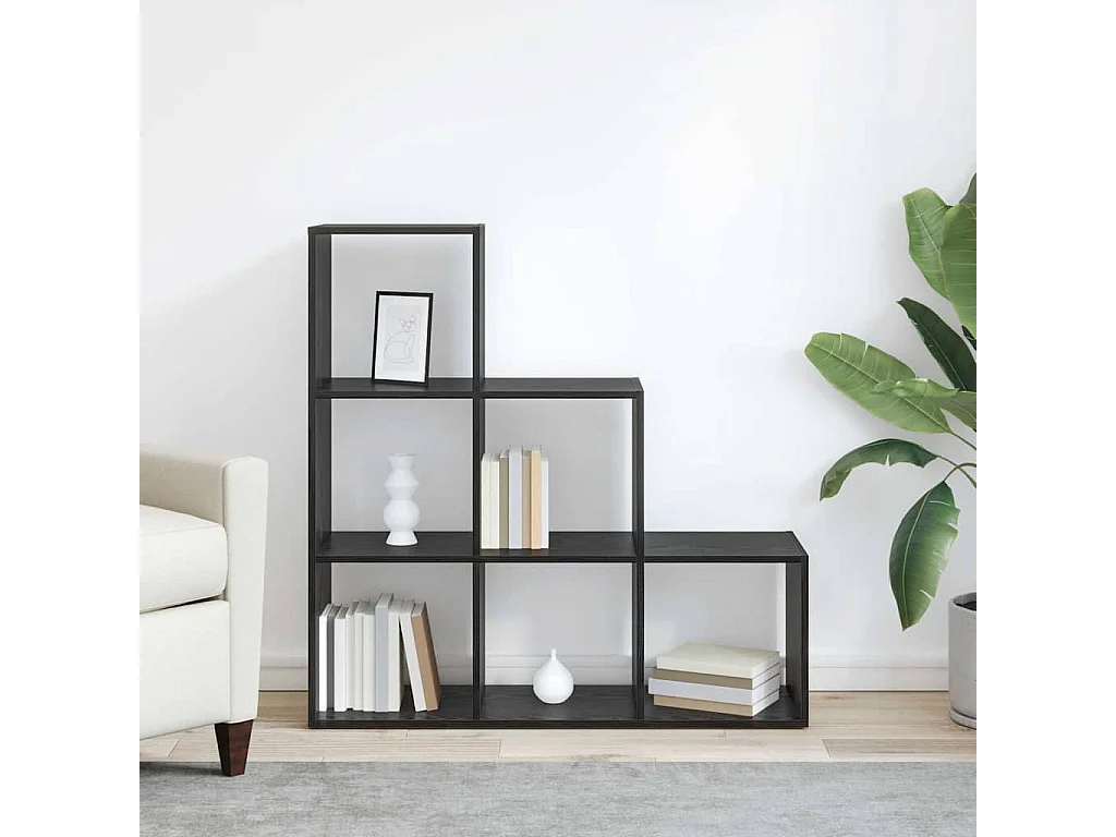 Estantería para libros Roble negro 99 x 29 x 99 cm