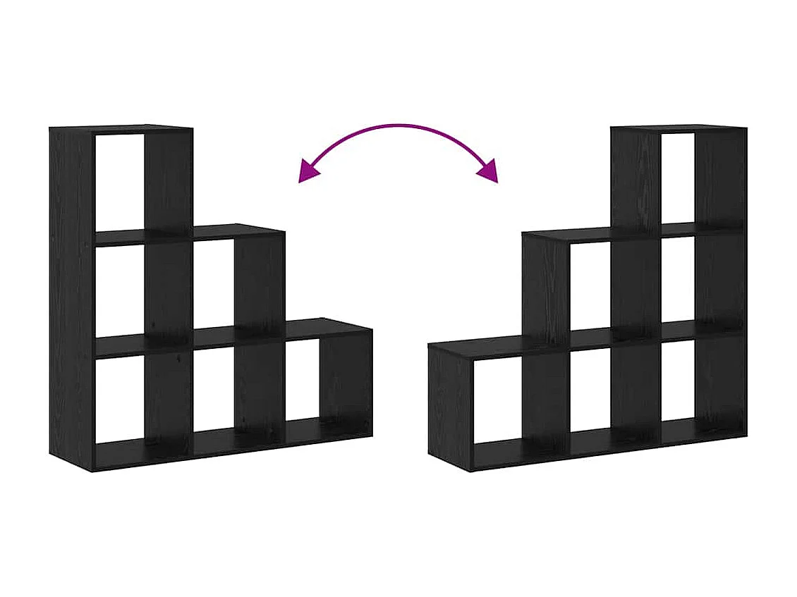 Estantería para libros Roble negro 99 x 29 x 99 cm