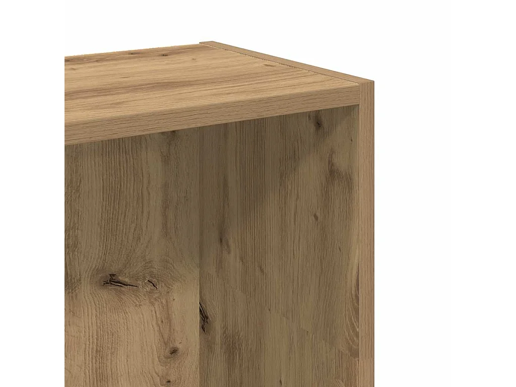 Bibliothèque chêne artisanal 80x24x109 cm bois d'ingénierie