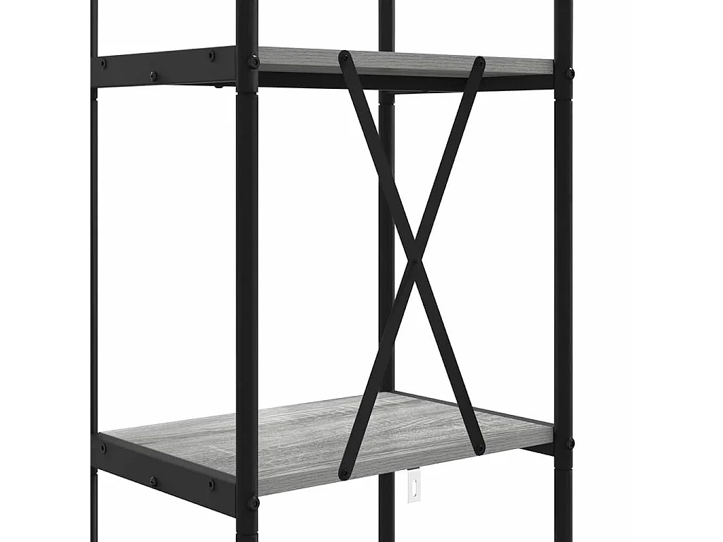 Bibliothèque Sonoma gris 40 x 30 x 183 cm Bois d'ingénierie