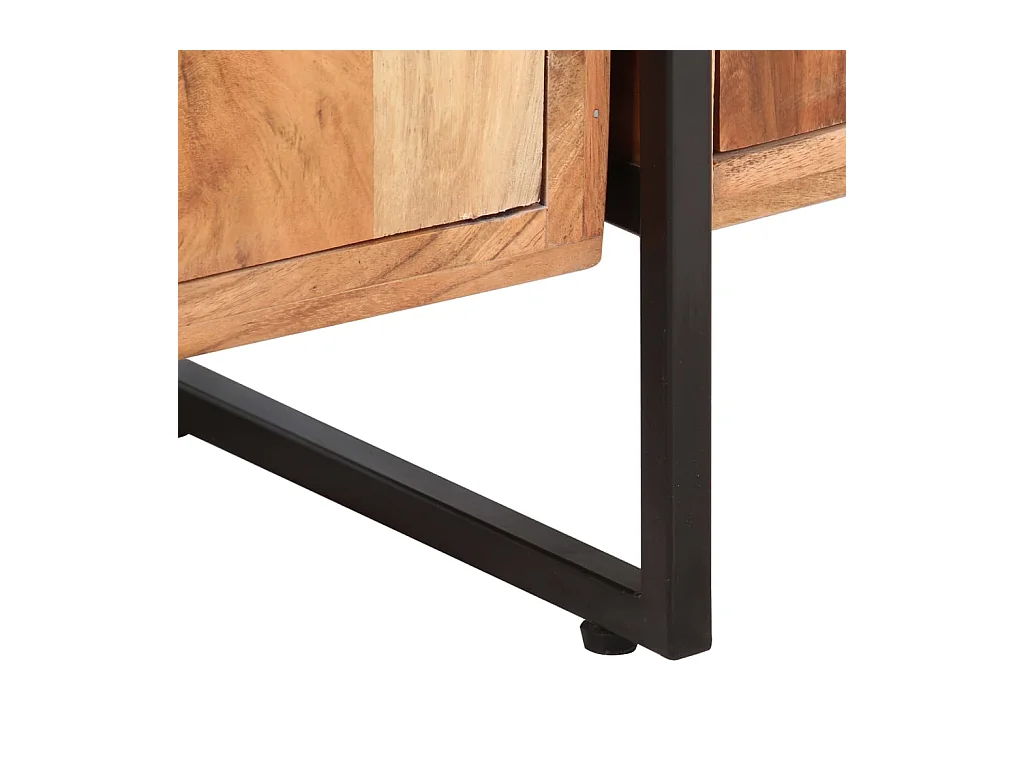 Bibliothèque à 4 niveaux 124x30x180 cm Bois d'acacia massif