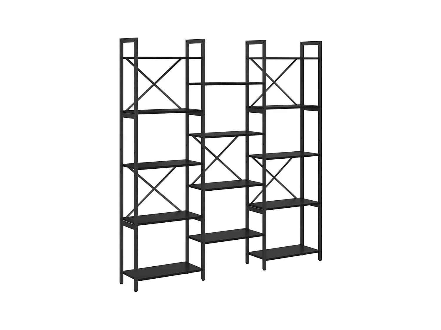 Bibliothèque Chêne noir 156 x 25 x 167.5 cm Bois d'ingénierie