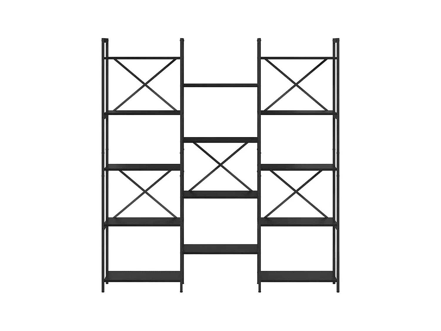 Bibliothèque Chêne noir 156 x 25 x 167.5 cm Bois d'ingénierie