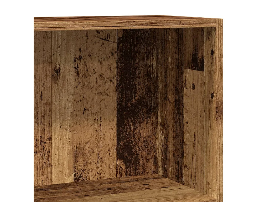 Bibliothèque vieux bois 60x24x76 cm bois d'ingénierie