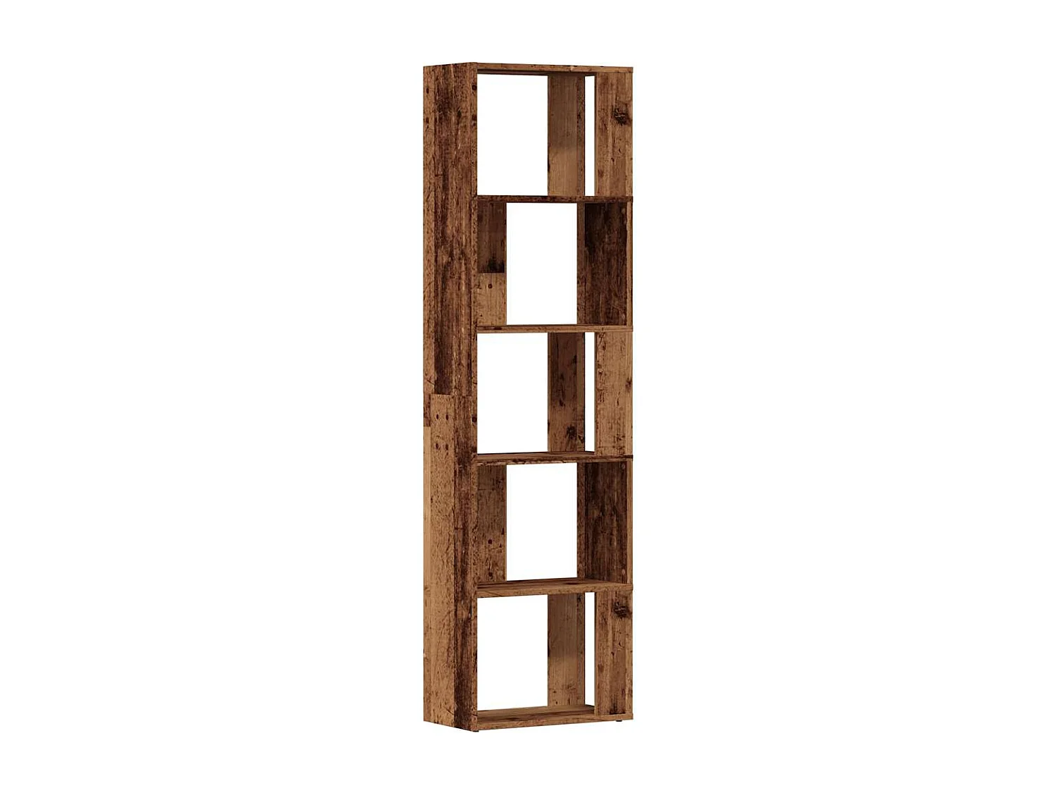 Bibliothèque vieux bois 45x24x159 cm bois d'ingénierie