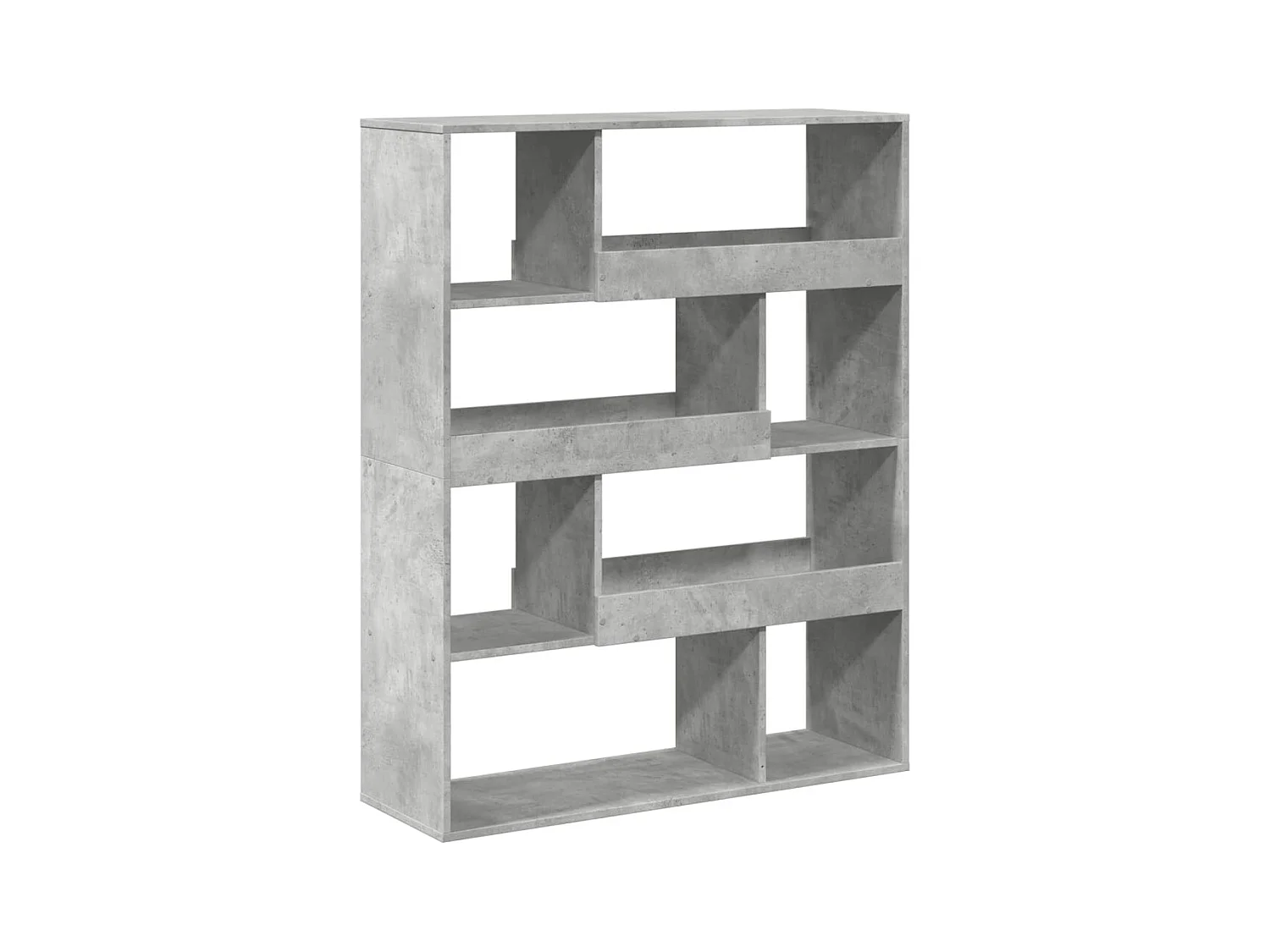 Bibliothèque gris béton 100x33x125,5 cm bois d'ingénierie