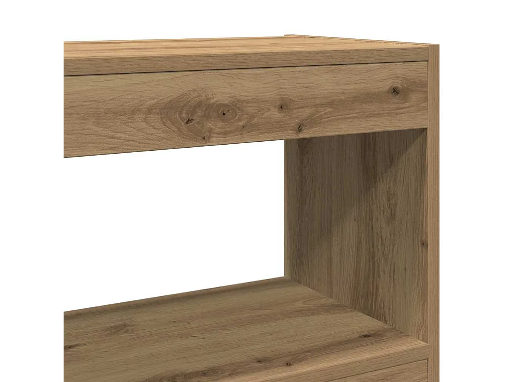 Bibliothèque chêne artisanal 100 x 30 x 72 cm Bois d'ingénierie