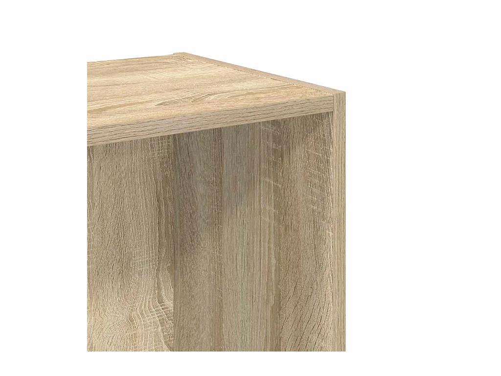 Bibliothèque à 2 niveaux Chêne sonoma Bois d’ingénierie