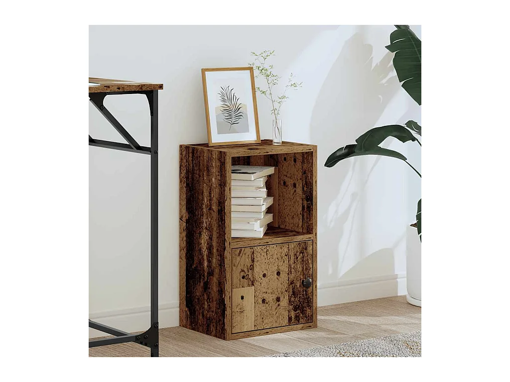 Bibliothèque vieux bois 31x24x52 cm bois d'ingénierie