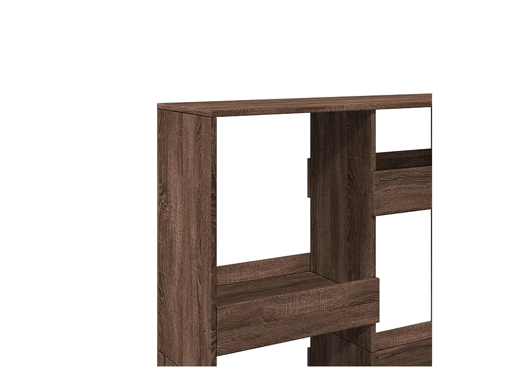 Bibliothèque / Cloison de séparation chêne marron 100x33x135cm bois ingénierie