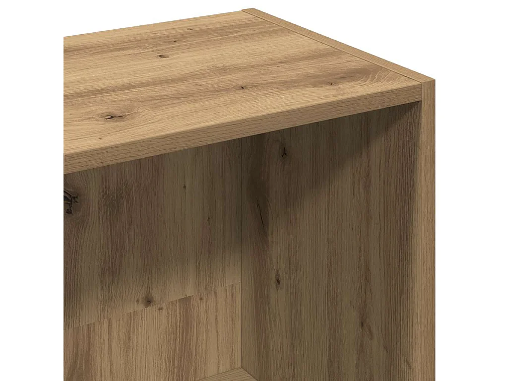 Bibliothèque chêne artisanal 66x30x130 cm bois d'ingénierie