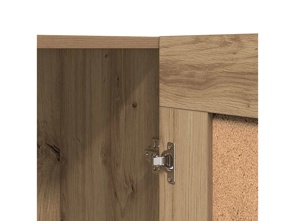 Bibliothèque chêne artisanal 82,5x30,5x80 cm bois d'ingénierie