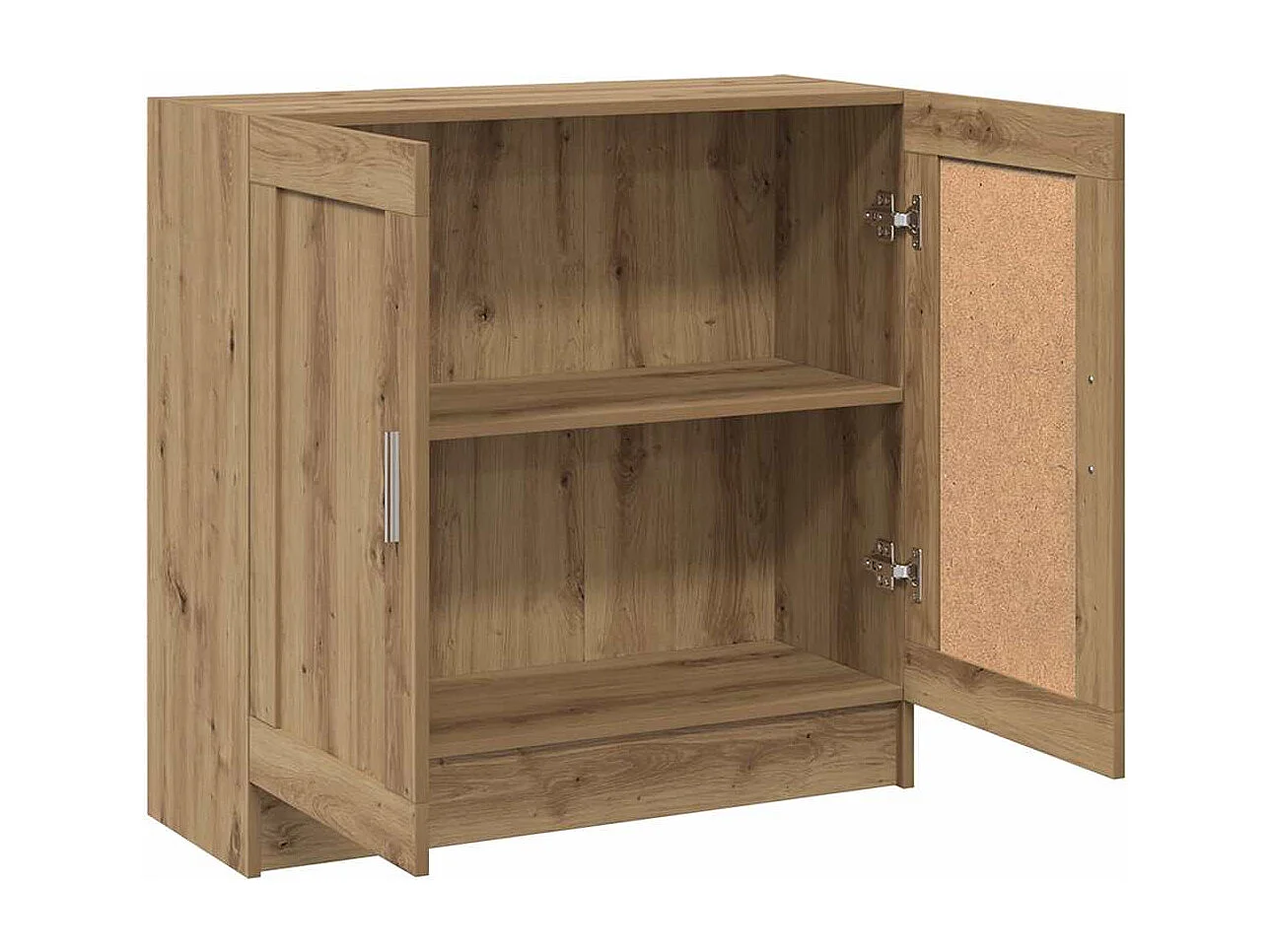 Bibliothèque chêne artisanal 82,5x30,5x80 cm bois d'ingénierie