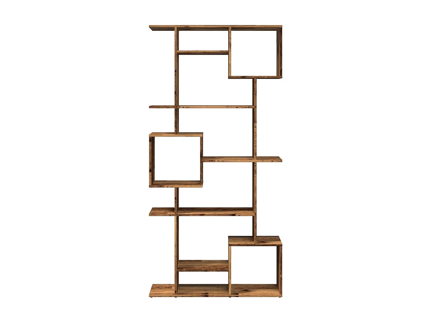 Bibliothèque chêne fumé 92x29x188 cm bois d'ingénierie