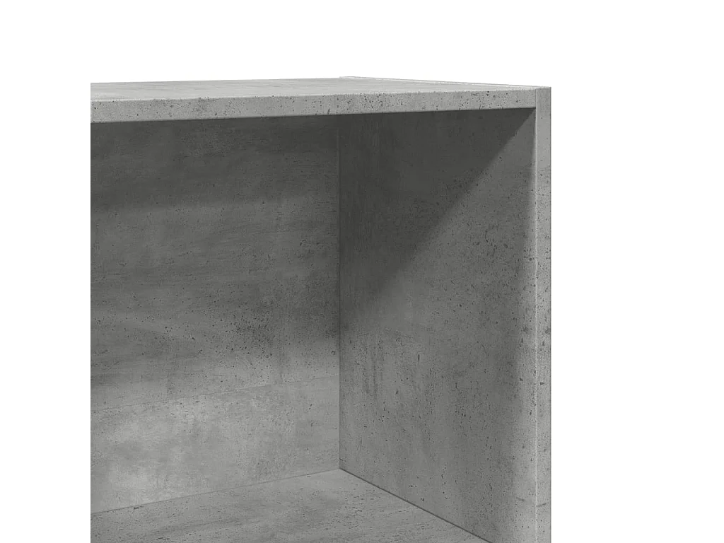 Bibliothèque gris béton 40x30x114 cm bois d'ingénierie