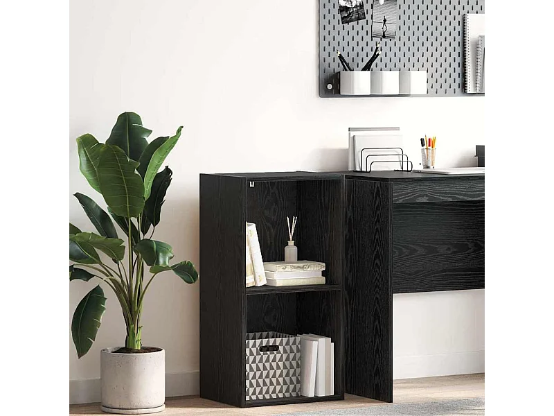 Bibliothèque Chêne noir 40 x 30 x 77 cm Bois d'ingénierie