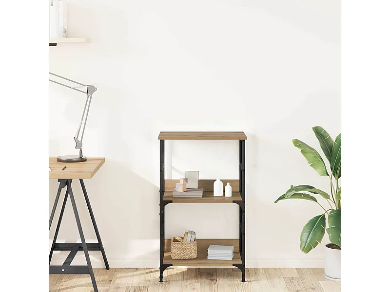 Estantería madera de ingeniería roble artisan 50x33x82 cm