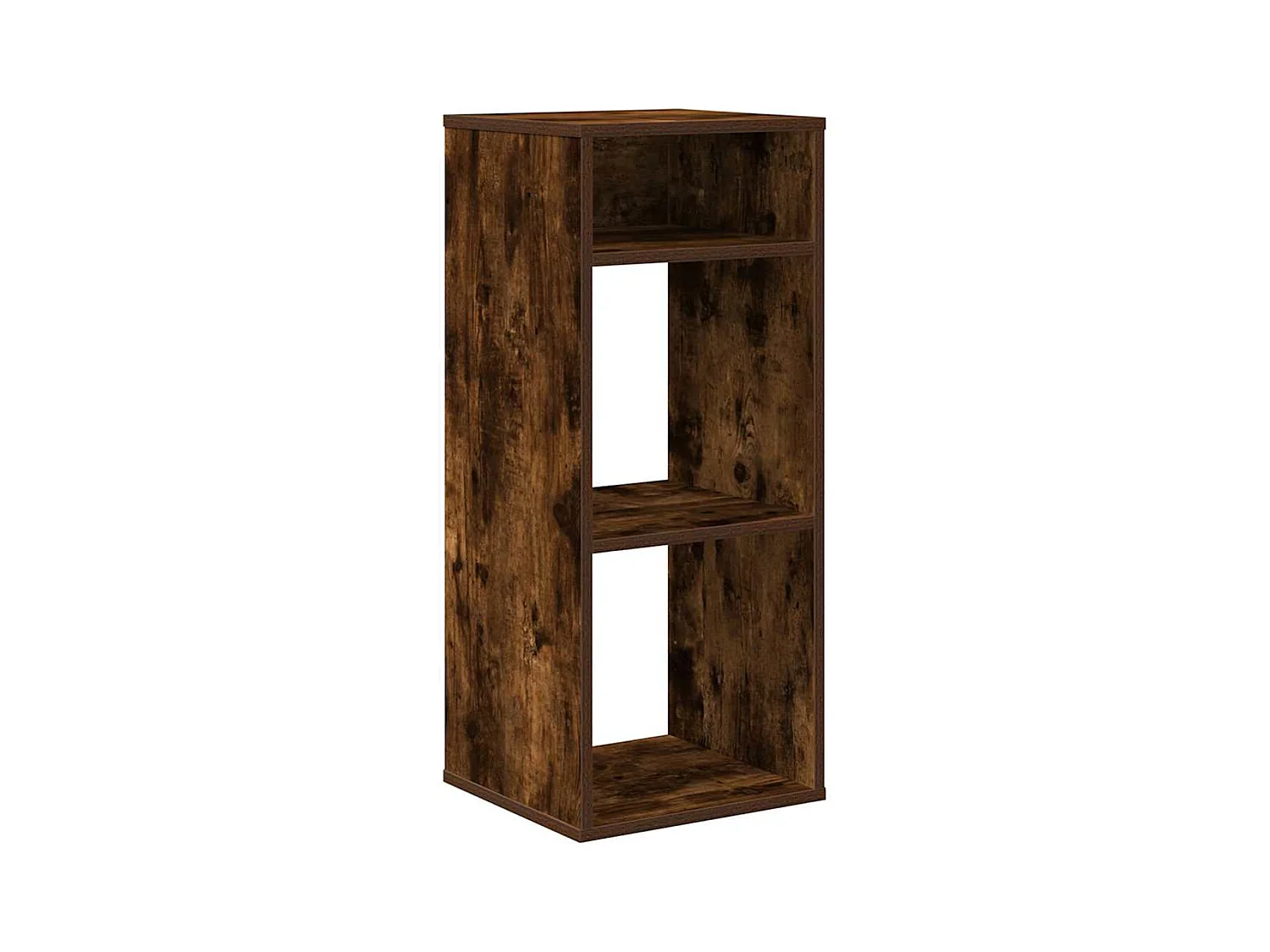 Bibliothèque chêne fumé 34x31x80 cm bois d'ingénierie