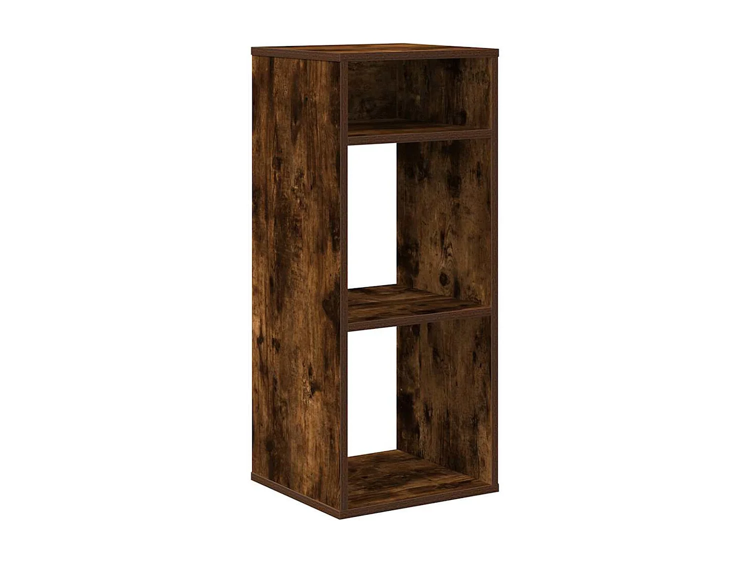 Bibliothèque chêne fumé 34x31x80 cm bois d'ingénierie