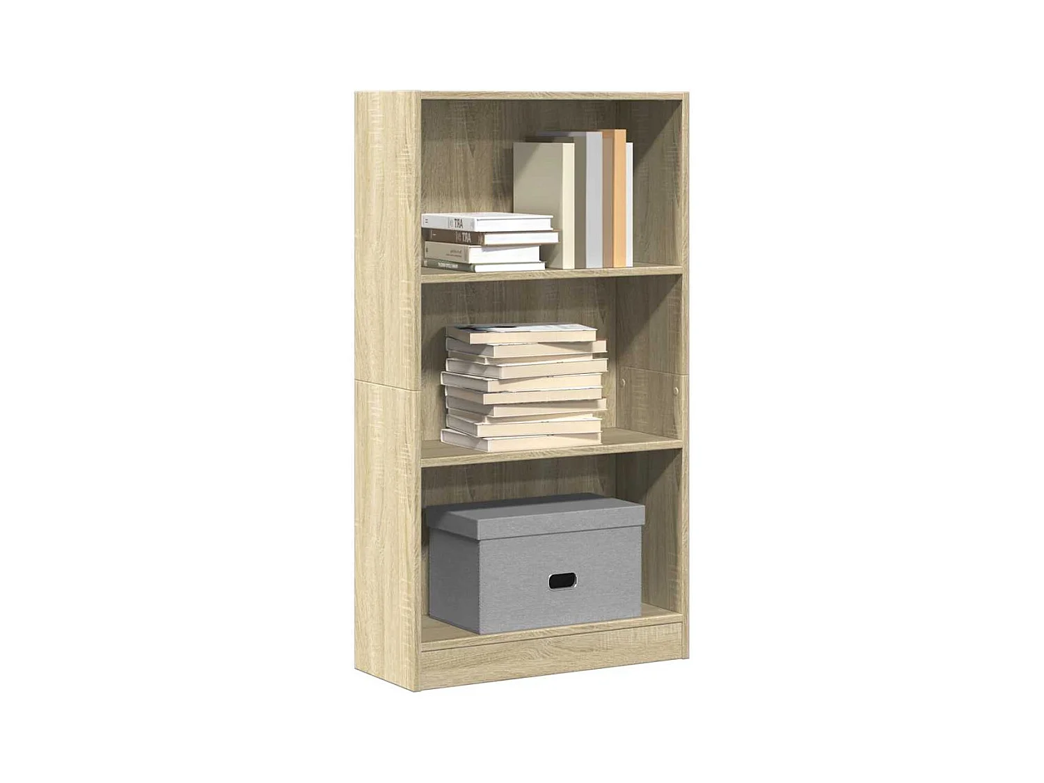 Estantería de madera de ingeniería roble Sonoma 60x24x109 cm
