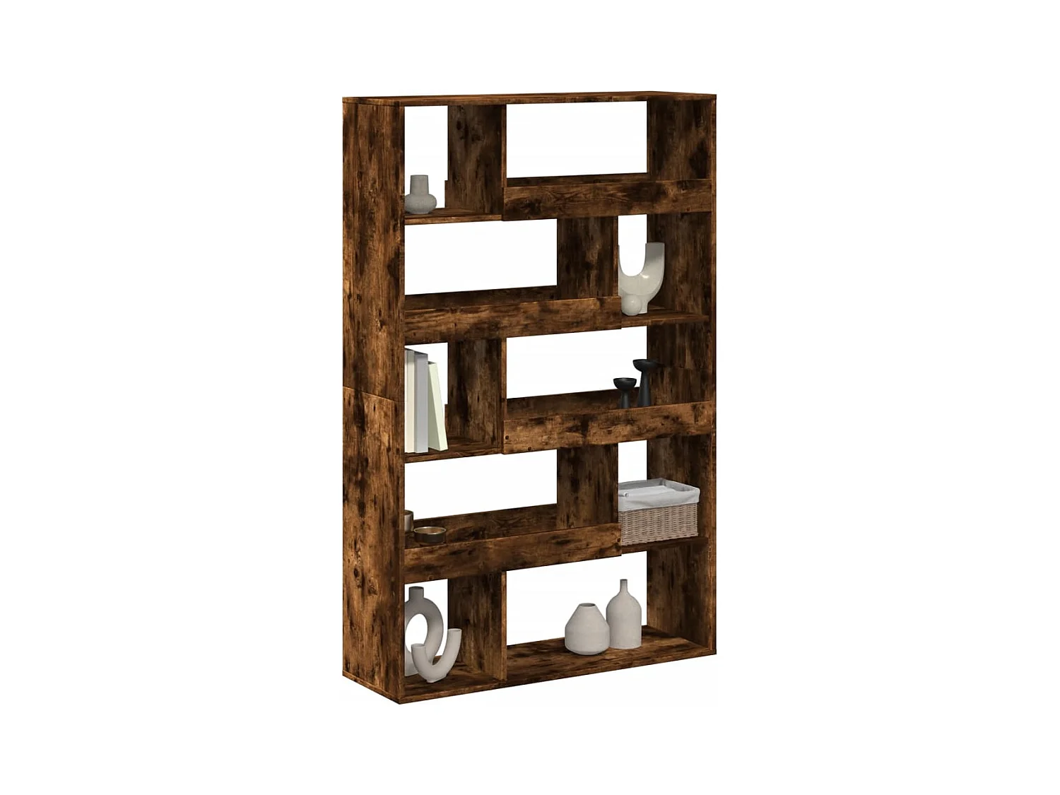 Separador de ambientes madera roble ahumado 100x33x156,5 cm