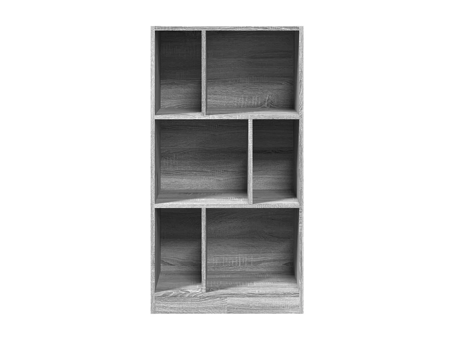 Estantería madera de ingeniería gris Sonoma 57x28,5x107,5 cm