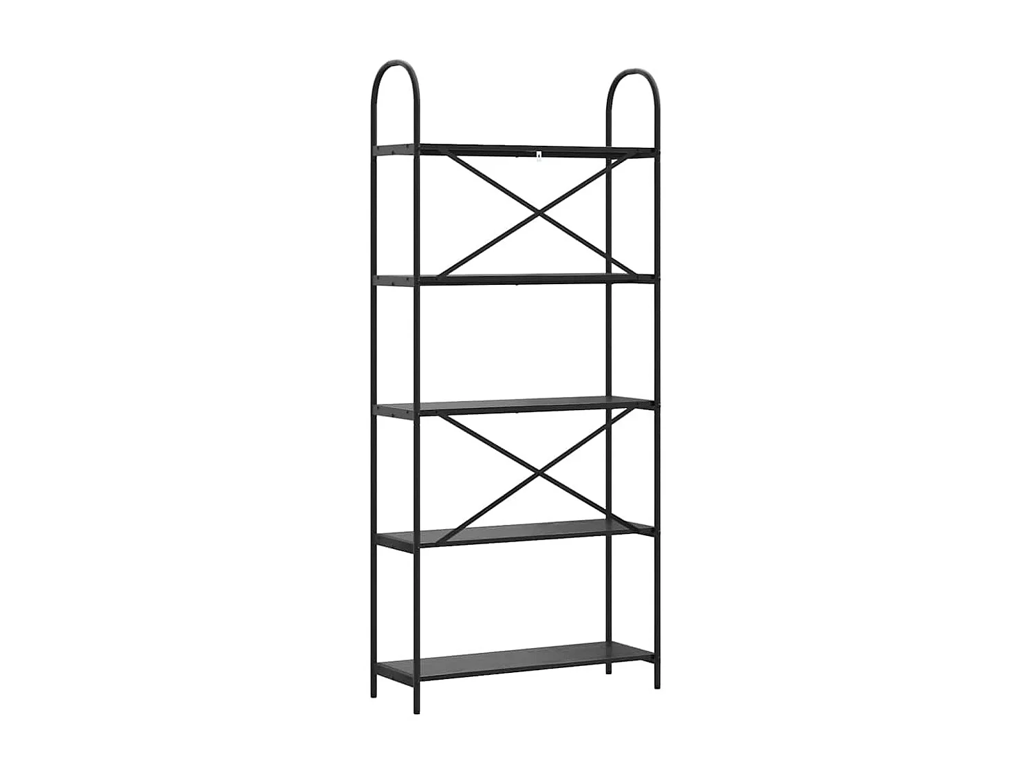 Bibliothèque Chêne noir 80 x 30 x 183 cm Bois d'ingénierie