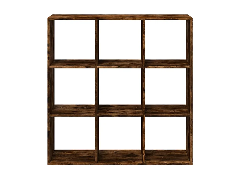 Bibliothèque séparatrice de pièce chêne fumé 102x29x103,5 cm