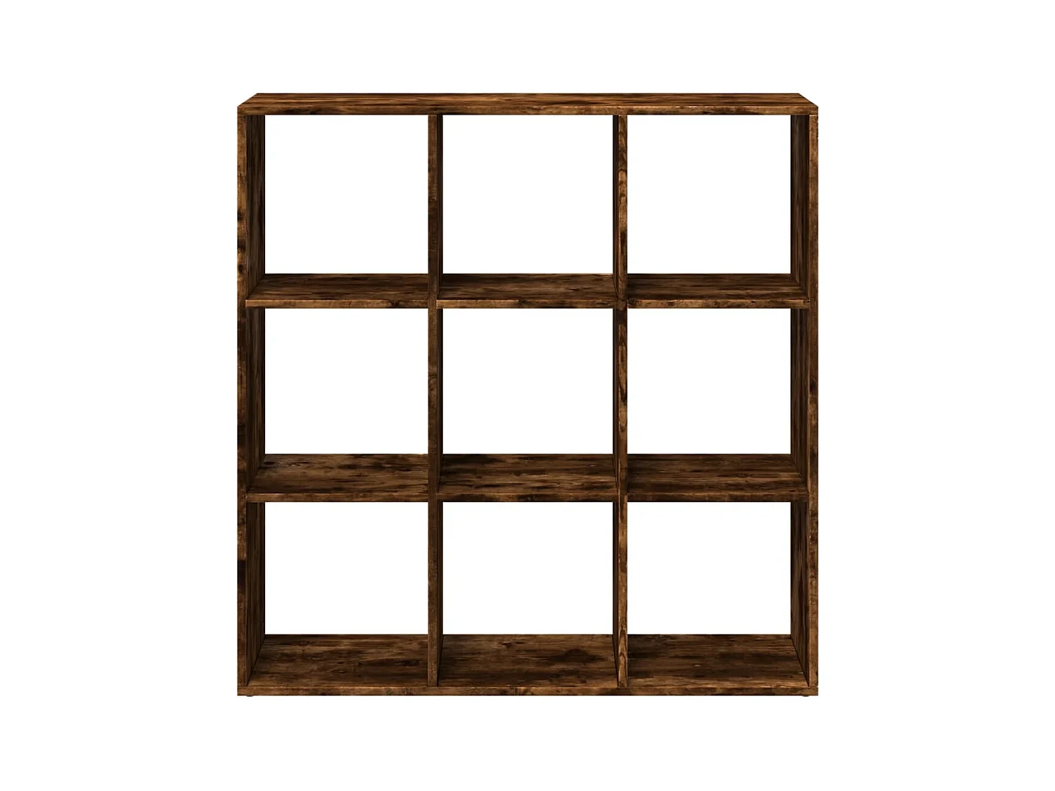 Bibliothèque séparatrice de pièce chêne fumé 102x29x103,5 cm